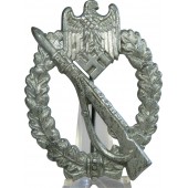 Infanteriesturmabzeichen in Silber mit Hersteller 