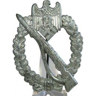 nfanteriesturmabzeichen in Silber mit Hersteller L/14. Espenlaub militaria