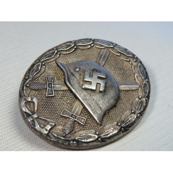 Silver class wound badge, 3rd Reich, marked 65. Espenlaub militaria