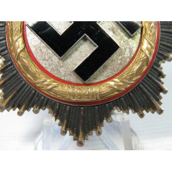 Deutsches Kreuz en or, croix allemande en or, portant la mention « 134 ». Espenlaub militaria