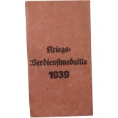 Kriegsverdienstmedaille 1939 bolsa de emisión. F. Orth