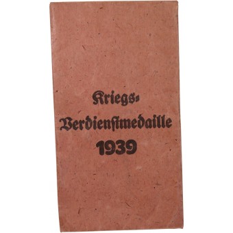 Kriegsverdienstmedaille 1939 - väska med utställningsnummer. F. Orth. Espenlaub militaria