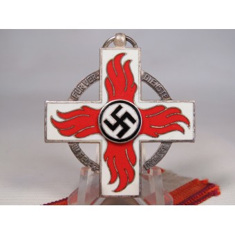 Reichsfeuerwehr-Ehrenzeichen 2. Stufe 1938. Allemand 3e Reich Pompier Croix honneur. Espenlaub militaria