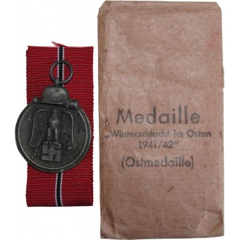 Rudolf Souval Wintersschlacht im Osten Medaille in de tas. Espenlaub militaria