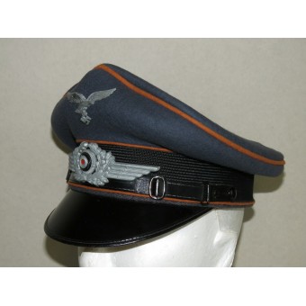 Sombrero de visera señal de aire Luftwaffe Troops- Nachrichtendienst. Espenlaub militaria