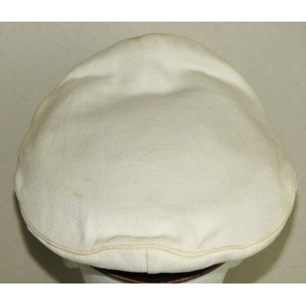 Luftwaffe top bianco Nachrichten / Segnali visiera del cappello per sottufficiali. Espenlaub militaria