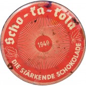 Lata de chocolate Scho-ka-kola de la Wehrmacht, fechada en 1941