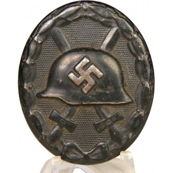 1939 Verwundetenabzeichen in Schwarz von Steinhauer & Lück. Eisen. Espenlaub militaria