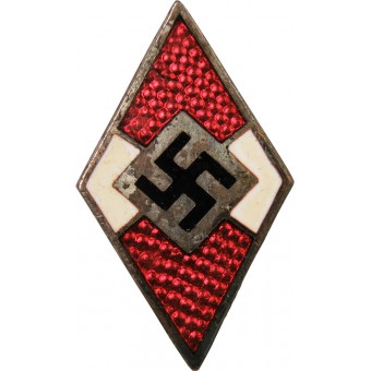 Ein frühes Mitgliedsabzeichen der Hitlerjugend ohne Kennzeichnung. Espenlaub militaria