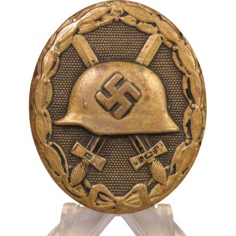 Badge blessure de classe noire 1939, noir laqué laiton emboutie. Espenlaub militaria