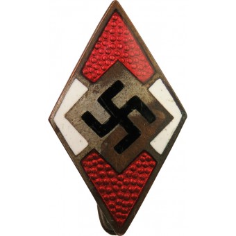 Членский знак Гитлерюгенд M1/6RZM-Karl Hensler. Espenlaub militaria