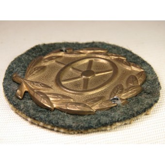 Kraftfahrbewährungsabzeichen en bronce. insignia de la manga. Espenlaub militaria
