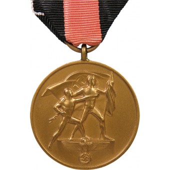 Medaille Zur Erinnerung an den 1. Oktober 1938, zu Ehren des Anschlusses der Sudetengebiete. Espenlaub militaria