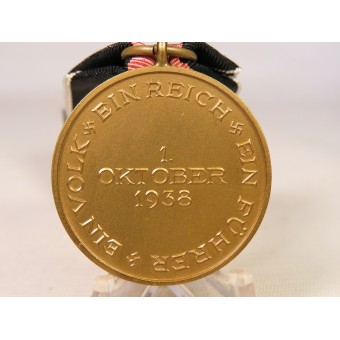 Medaille ter nagedachtenis van 1 oktober 1938, ter ere van de Anschluss van de Regios van Sudeten. Espenlaub militaria