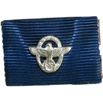 Single ribbon bar for 18 years of loyal service in the Third Reich police. Espenlaub militaria