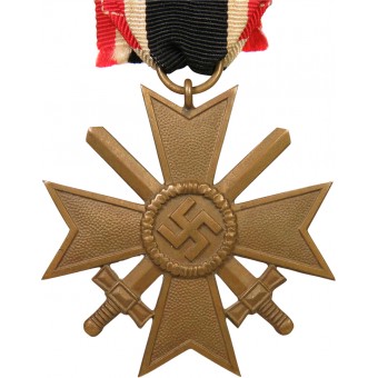 Крест KVK II, 1939 2‑й Класс с мечами. Бронза, без клейм. Espenlaub militaria