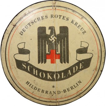 Chocolate tin for the German Red Cross of the Third Reich. Espenlaub militaria