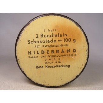Chocoladetin voor het Duitse Rode Kruis van het Derde Rijk. Espenlaub militaria