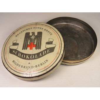 Chocolate tin for the German Red Cross of the Third Reich. Espenlaub militaria