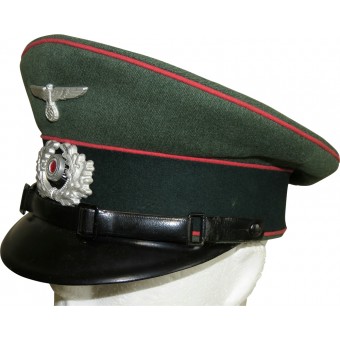 Gorra de plato temprano para los rangos inferiores de las tropas blindadas de la Wehrmacht. Espenlaub militaria