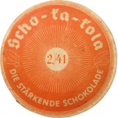 Cartón de chocolate para la Wehrmacht. Scho-ka-kola. Wehrmacht Packung 2./41
