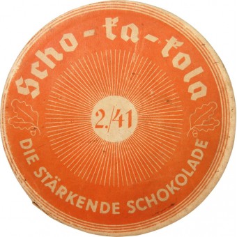 Caja de chocolate para la Wehrmacht. Scho-ka-kola. Wehrmacht Packung 2./41. Espenlaub militaria