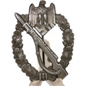 Infanteriets överfallsmärke för Wehrmacht och SS. Zink