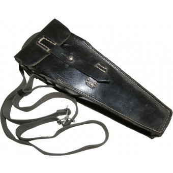WW2 Deutsch schwarz Leder K98/StG -44 Granatwerfer Tasche - Gewehrgranatgerät. Espenlaub militaria