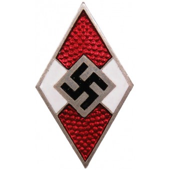 Hitlerjugendens medlemsmärke. M 1/52 RZM - Deschler. Mint. Espenlaub militaria