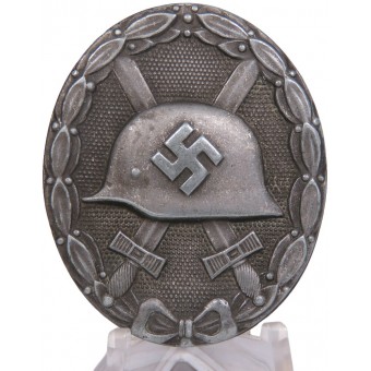 L/22 Rudolf Souval Знак за Ранение, в серебре. Espenlaub militaria