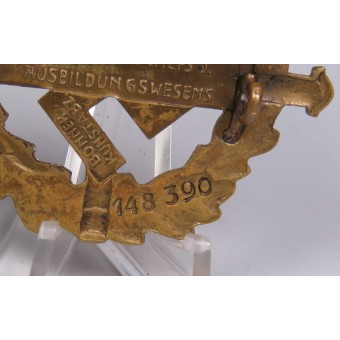 Sa-Wehrabizeichen en bronze. Buntmetal, non magnétique, Bonner Kunstabz. Bedarf Bonn. Espenlaub militaria