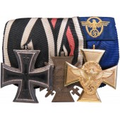 Ordensspange for an Police officer in the Third Reich, a WWI veteran