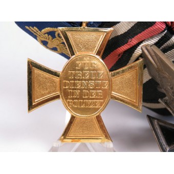 Ordensspange für einen Polizeibeamten im Dritten Reich, einen Veteranen des Ersten Weltkriegs. Espenlaub militaria