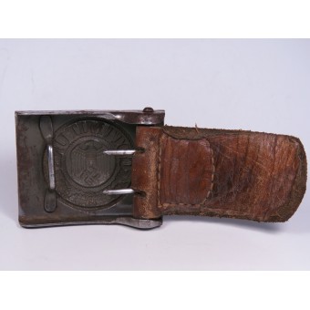 Cintura da campo in pelle di Wehrmacht. Fibbia in acciaio di Motz. Espenlaub militaria
