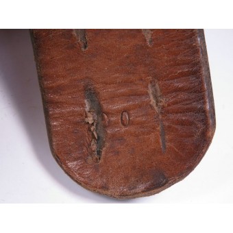 Wehrmacht leather field belt. Steel buckle by Motz. Espenlaub militaria