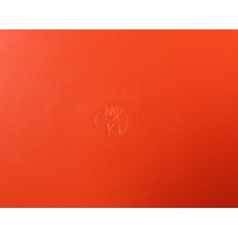Бакелитовая маслёнка оранжевого цвета - Fettbüchse. Espenlaub militaria