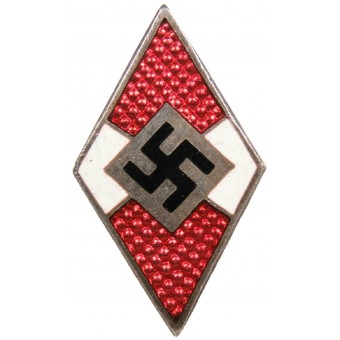 Badge dun membre du Hitler Youth M1 / ​​72 RZM-Fritz Zimmermann. Espenlaub militaria