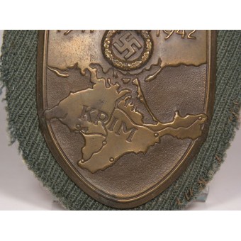 Нарукавный щит за крымскую кампанию 1941-1942 года. Рудольф Суваль. Espenlaub militaria