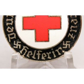 Deutsches ROTE KREUZ-HELFERIN BADGE. Marcatura inversa: E.L.M Ges. Gesch. Espenlaub militaria