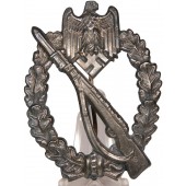 Insignia de asalto de infantería, Hermann Aurich (HA). Bronce