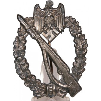 Distintivo di assalto di fanteria, Hermann Aurich (HA). Bronzo. Espenlaub militaria