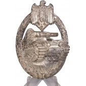 Panzerkampfabzeichen in Silber "KWM" Karl Wurster Markneukirchen