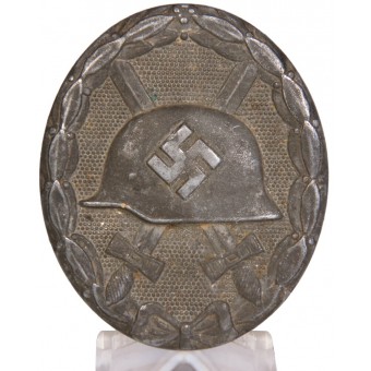 PKZ 26. Badge de plaie de qualité argentée, 1939. Bernhardt Mayer. Espenlaub militaria