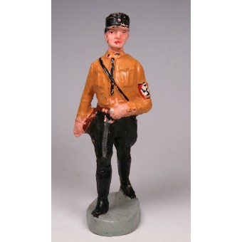 SS -vartija -sotilaan figuriini, elastoliini. Espenlaub militaria