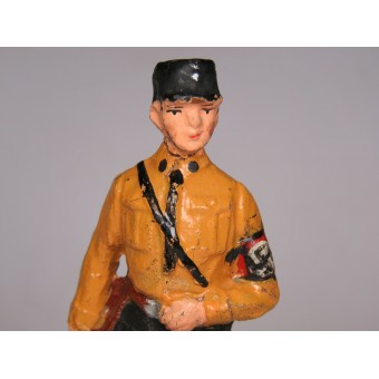 Figurine of an SS security guard soldier, Elastolin. Espenlaub militaria