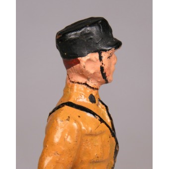 Figura de un soldado de guardia de seguridad de SS, elastolín. Espenlaub militaria
