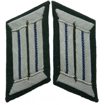 Wehrmacht TSD tai kuljetusjoukkojen kaulusvälilehdet upseereille. Espenlaub militaria