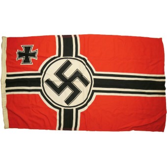 Tredje rikets tyska krigsflagga - Reichskriegsflagge. Storlek 80x135. Espenlaub militaria
