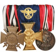 Medal bar of a police veteran of the First World War