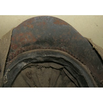 Stahlhelm SSH 36 mit Beschussschaden. Auf dem Dachboden gefunden. Selten.. Espenlaub militaria